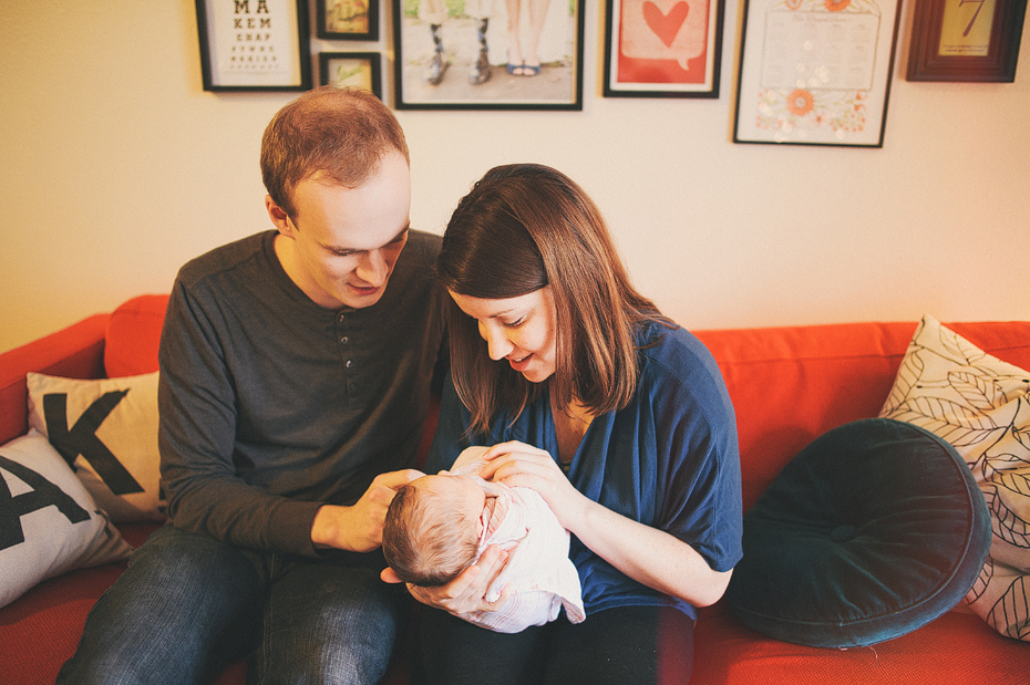 Ann Arbor Michigan Photojournalistic Newborn Photography Session Baby