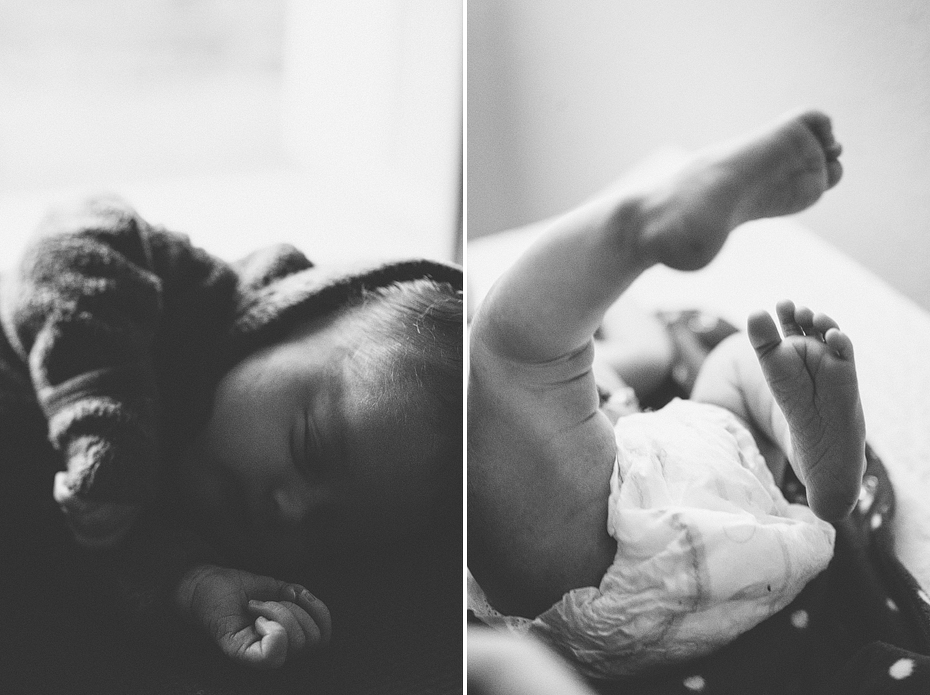 Ann Arbor Michigan Photojournalistic Newborn Photography Session Baby