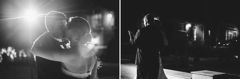 Bride and groom share a first dance at their wedding reception at The Fountainview Mansion in Auburn Alabama, photographed by Ann Arbor Wedding Photographer Heather Jowett.