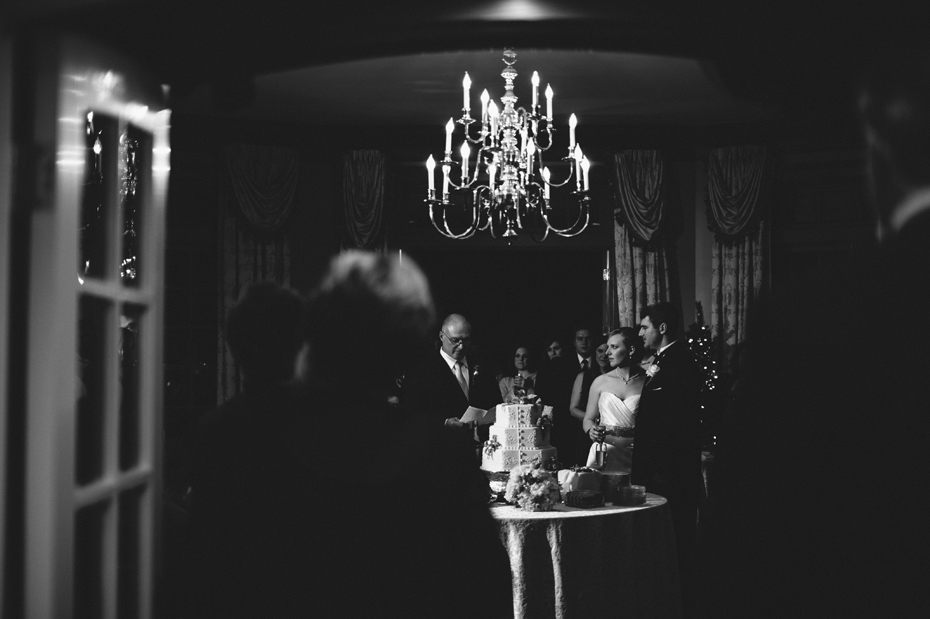 Father of the bride makes a toast at a wedding reception at The Fountainview Mansion in Auburn Alabama, photographed by Ann Arbor Wedding Photographer Heather Jowett.