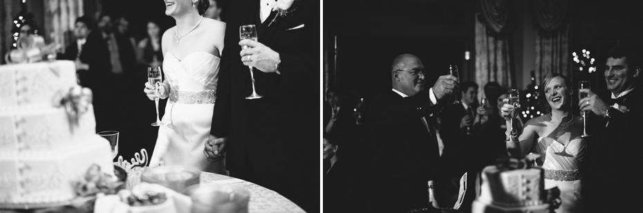 Father of the bride makes a toast at a wedding reception at The Fountainview Mansion in Auburn Alabama, photographed by Ann Arbor Wedding Photographer Heather Jowett.