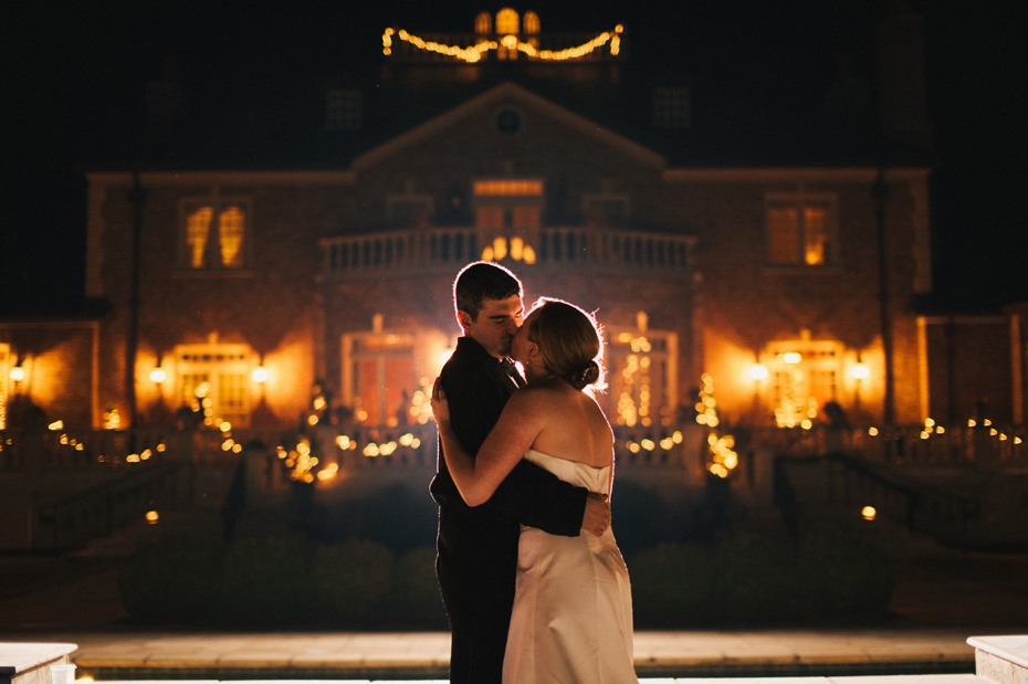 Guests dance into the night at a wedding reception at The Fountainview Mansion in Auburn Alabama, photographed by Ann Arbor Wedding Photographer Heather Jowett.