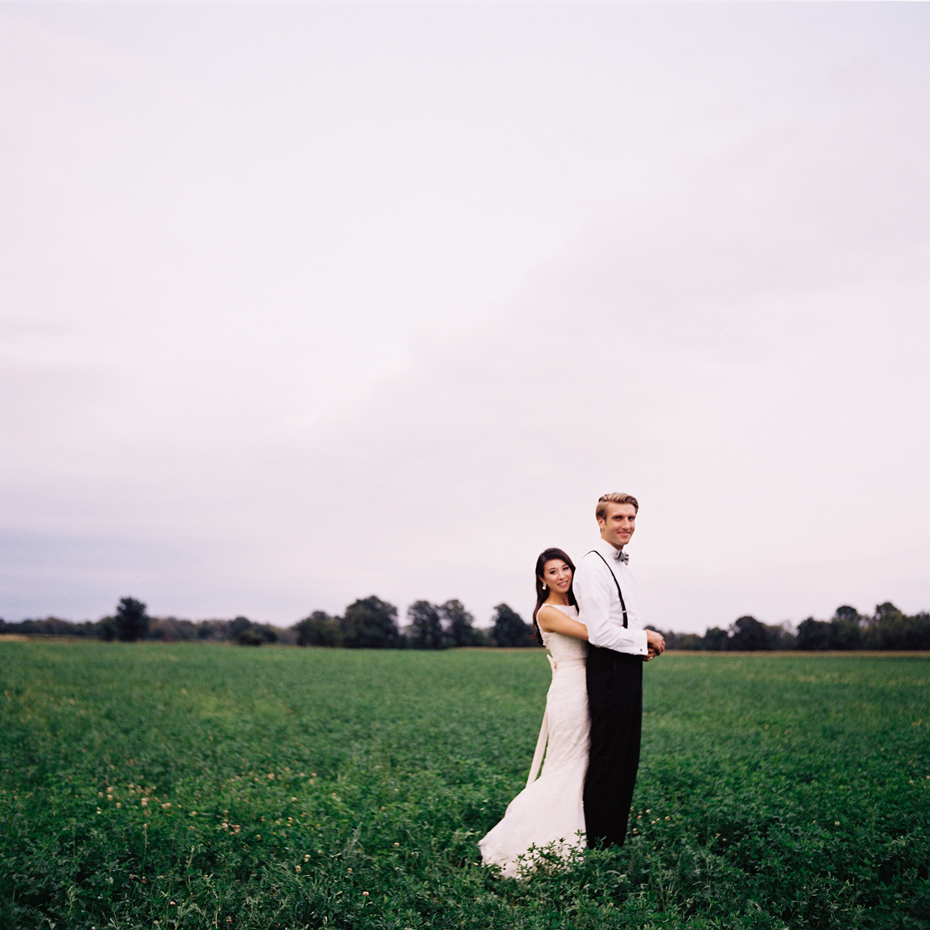 Day after wedding portraits shot on film, by Ann Arbor wedding photographer Heather Jowett.