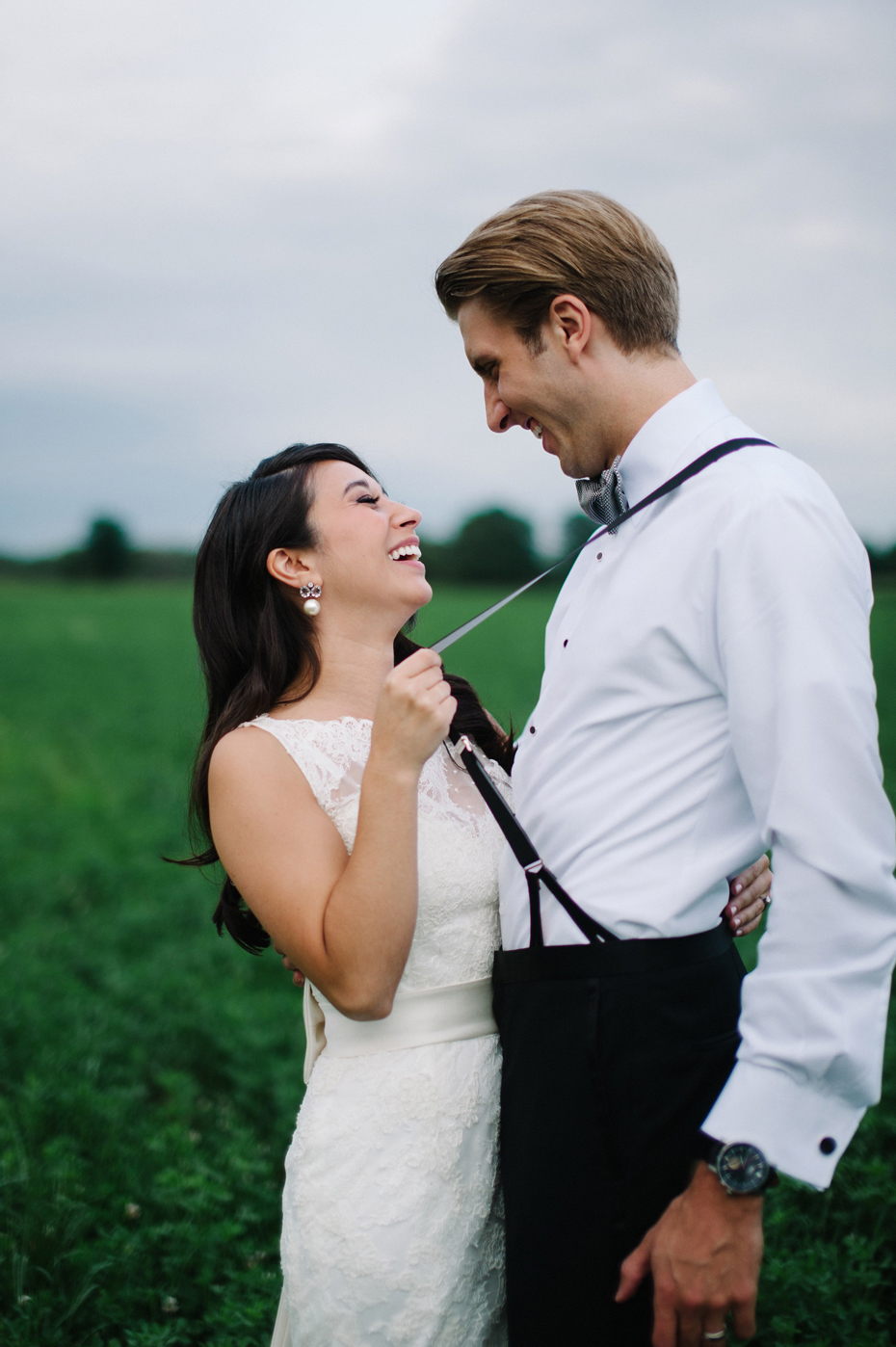 Day after wedding portraits, by Ann Arbor wedding photographer Heather Jowett.