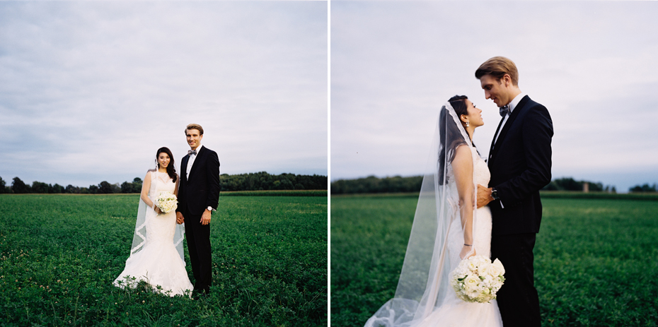 Day after wedding portraits shot on film, by Ann Arbor wedding photographer Heather Jowett.