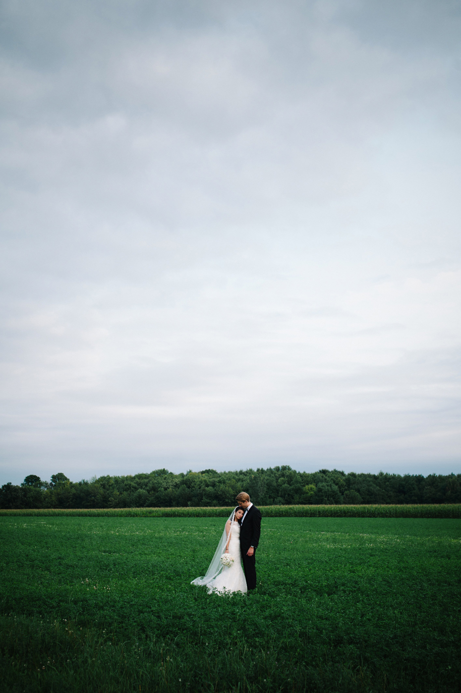 Day after wedding portraits, by Ann Arbor wedding photographer Heather Jowett.