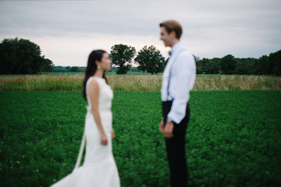 Day after wedding portraits, by Ann Arbor wedding photographer Heather Jowett.