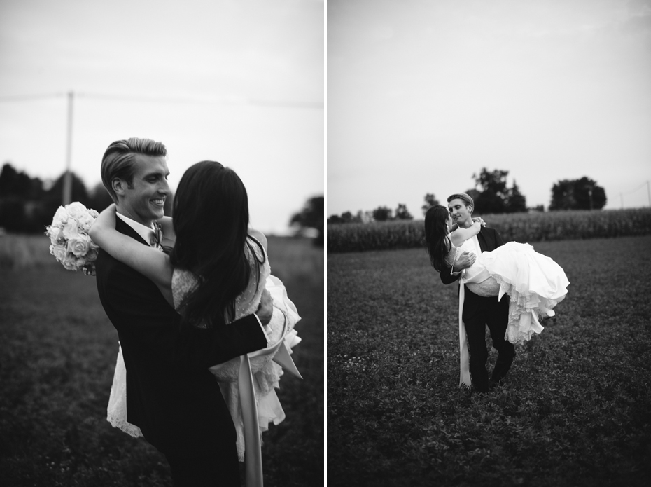 Day after wedding portraits, by Ann Arbor wedding photographer Heather Jowett.