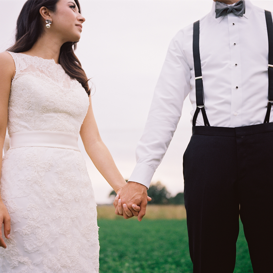 Day after wedding portraits, by Ann Arbor wedding photographer Heather Jowett.