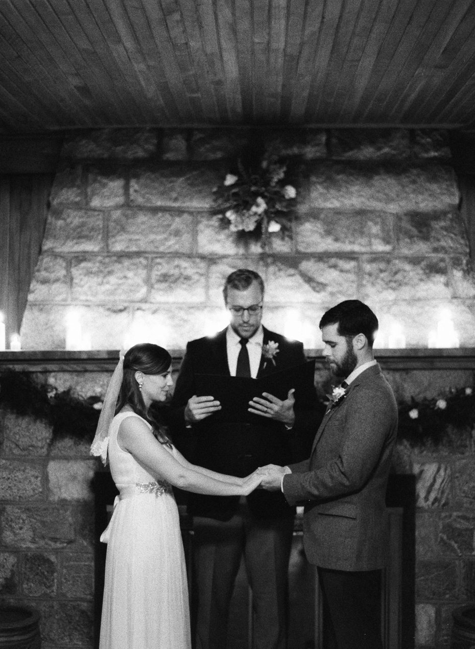 An intimate candlelit elopement by Ann Arbor Michigan Wedding Photographer Heather Jowett.