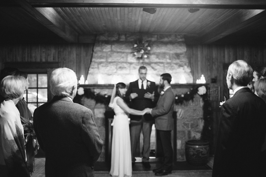 An intimate candlelit elopement by Ann Arbor Michigan Wedding Photographer Heather Jowett.