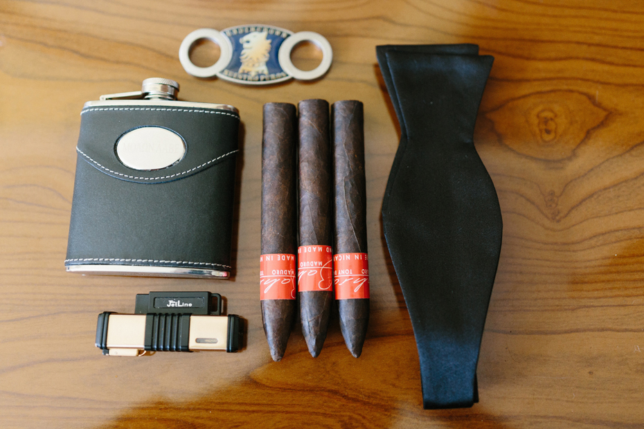 A groom's toolkit.
