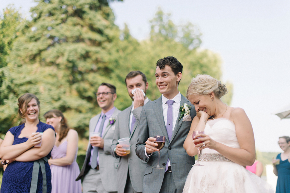 The father of the bride shares an emotional toast at Tapawingo in Northern Michigan by Ann Arbor Wedding Photographer Heather Jowett.