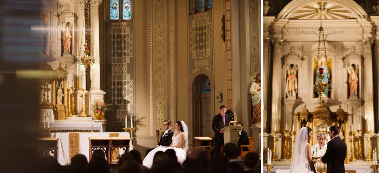 A wedding ceremony at Old St Mary's in Greektown