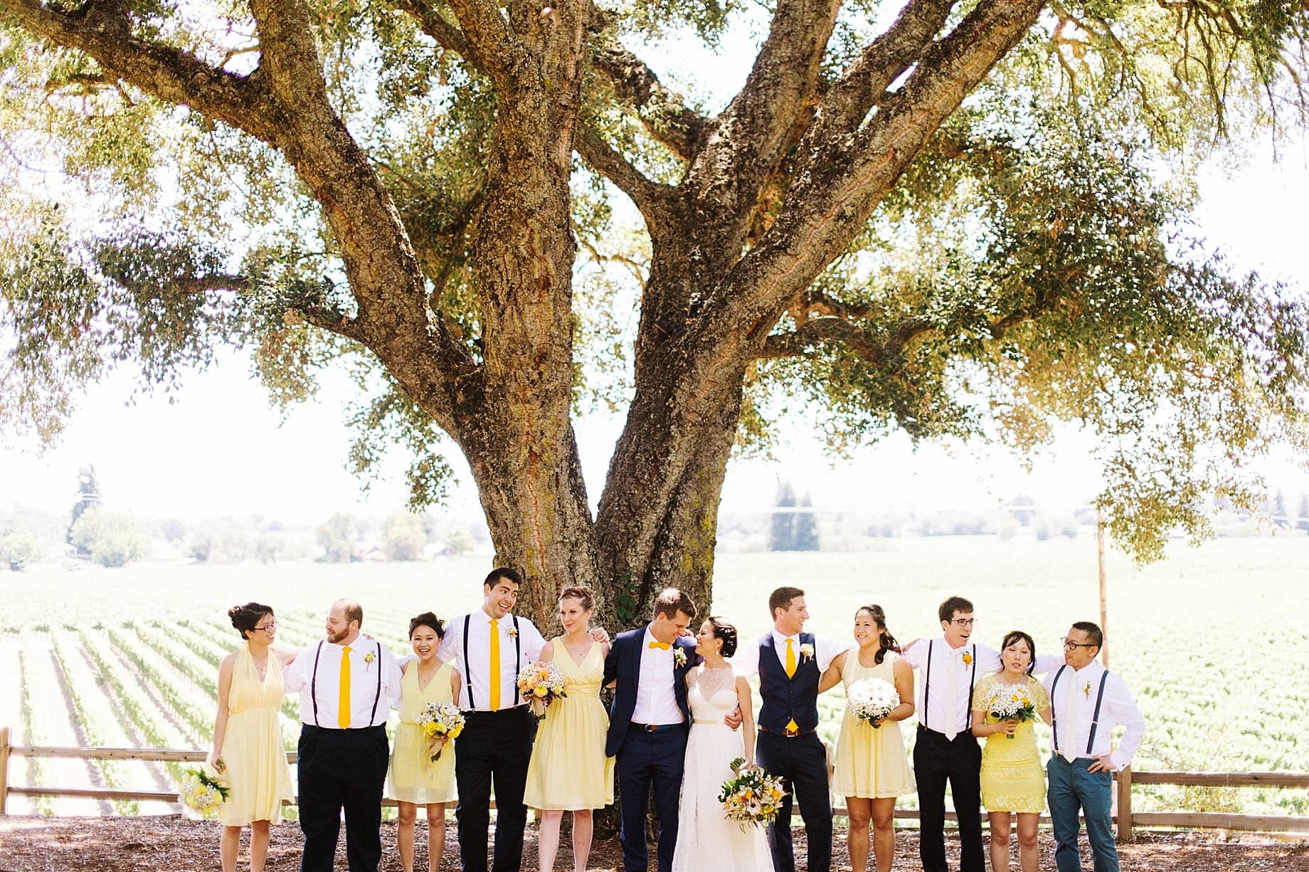 wedding party yellow style