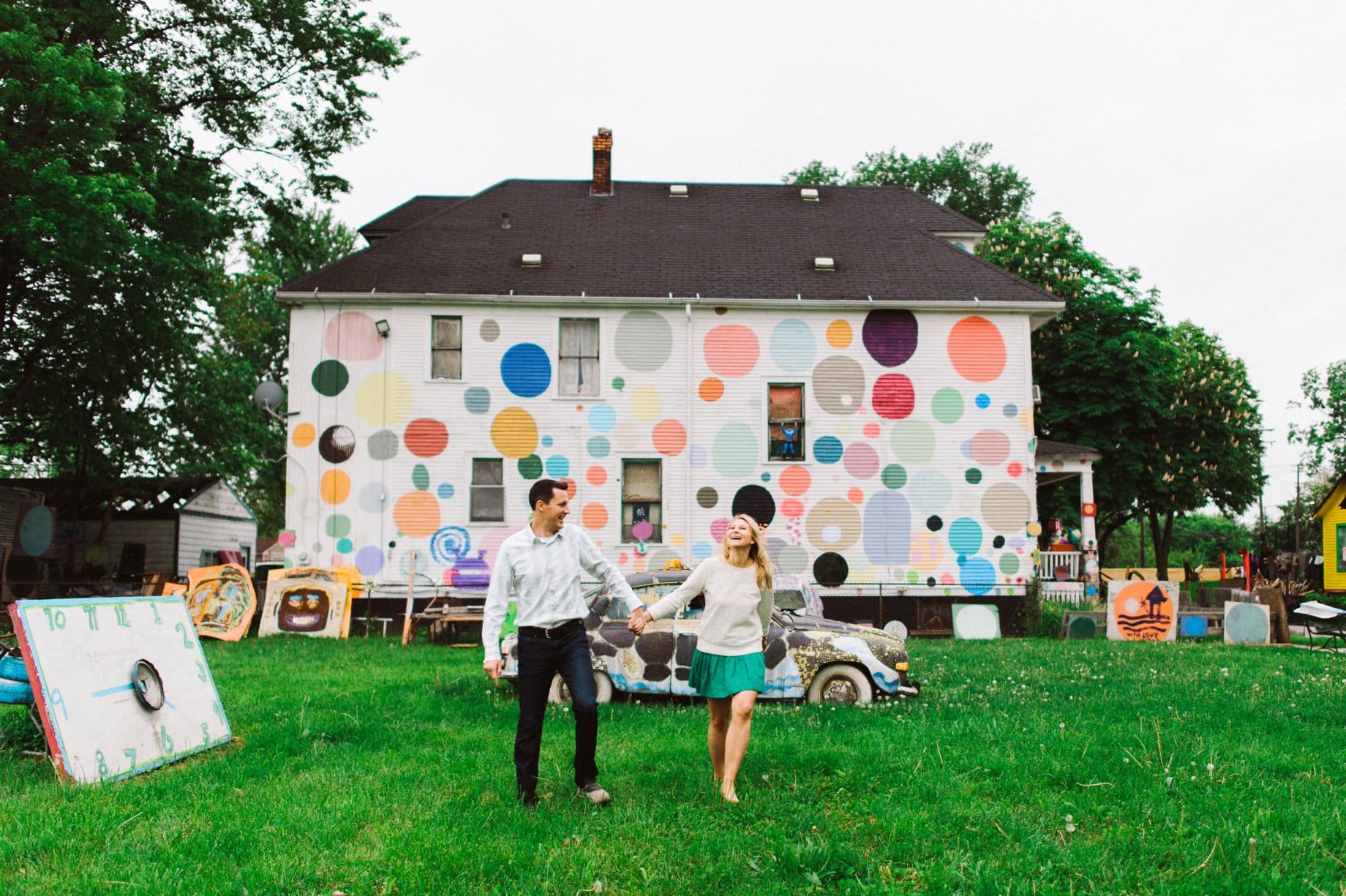 engagement session at the heidelberg project