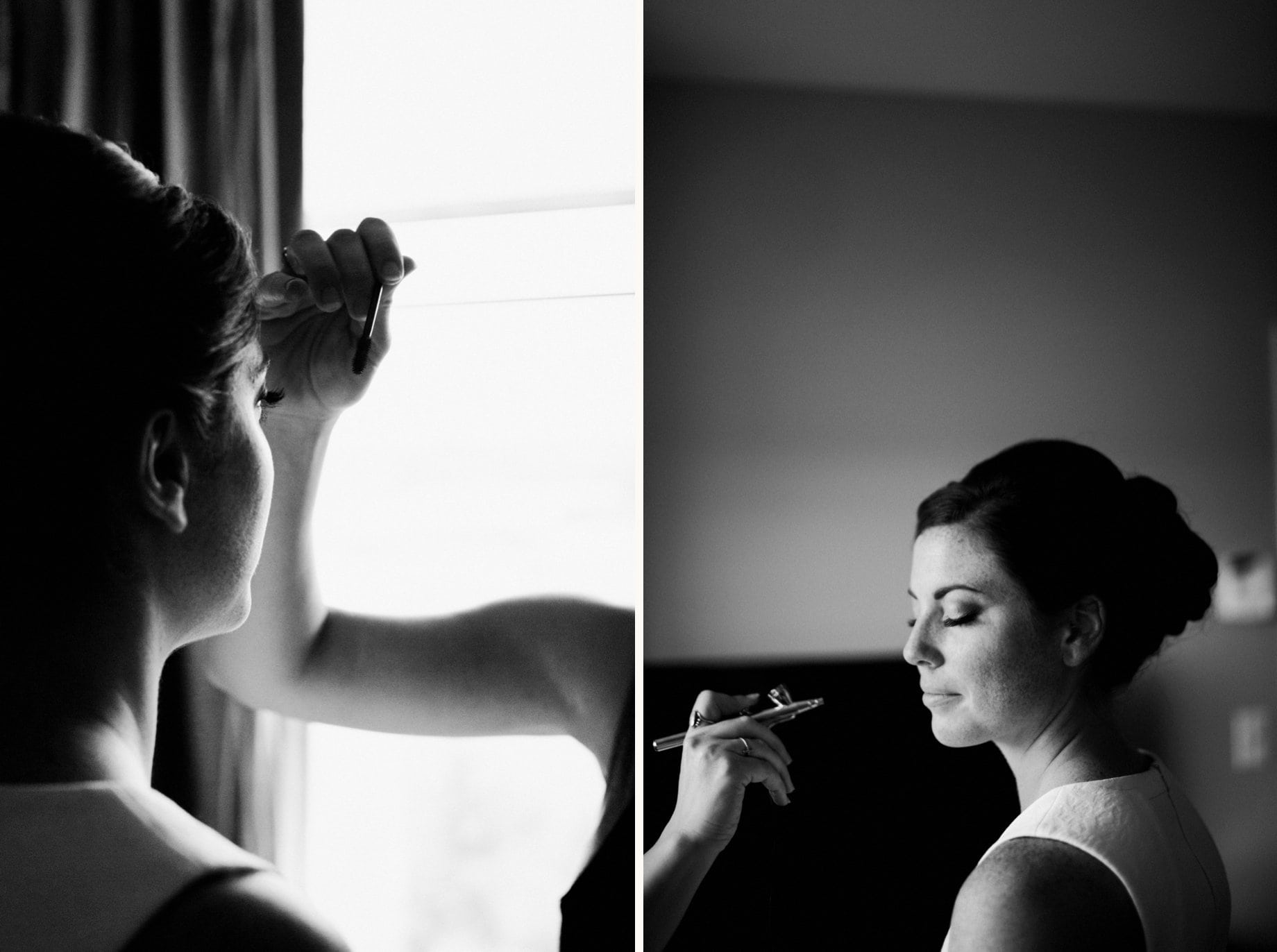 003 bride having makeup done