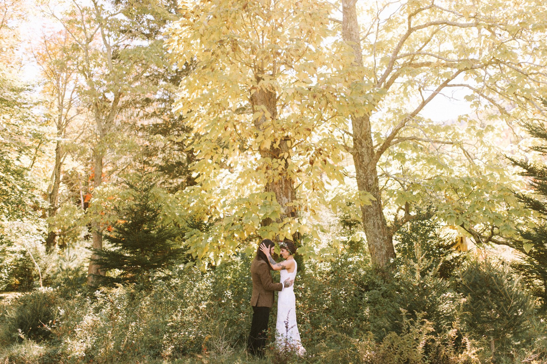 fall wedding in catskill mountains