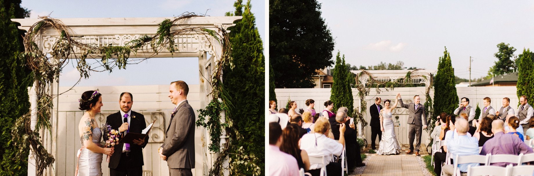 vintage wedding ceremony