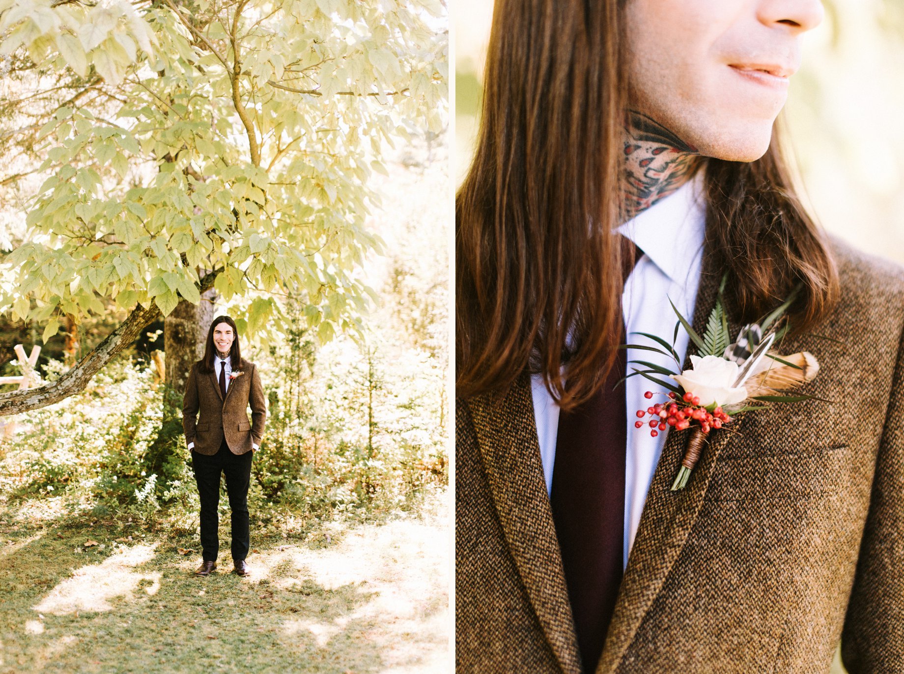 groom with long hair