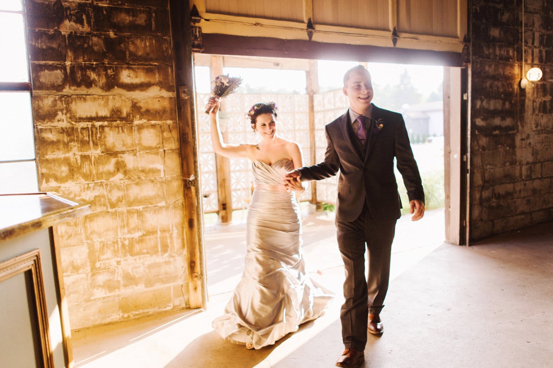 bride and groom entrance