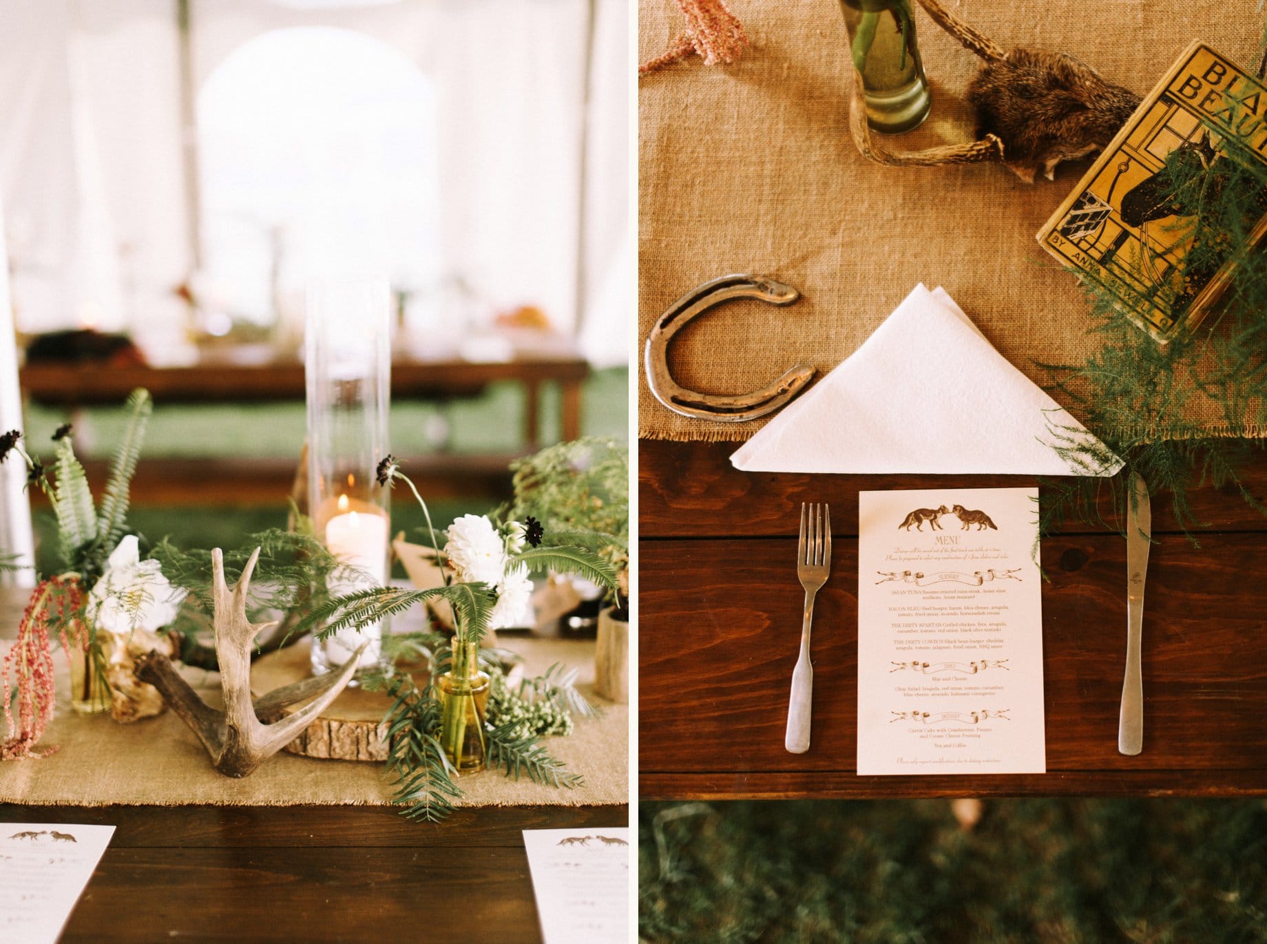 equestrian wedding decor