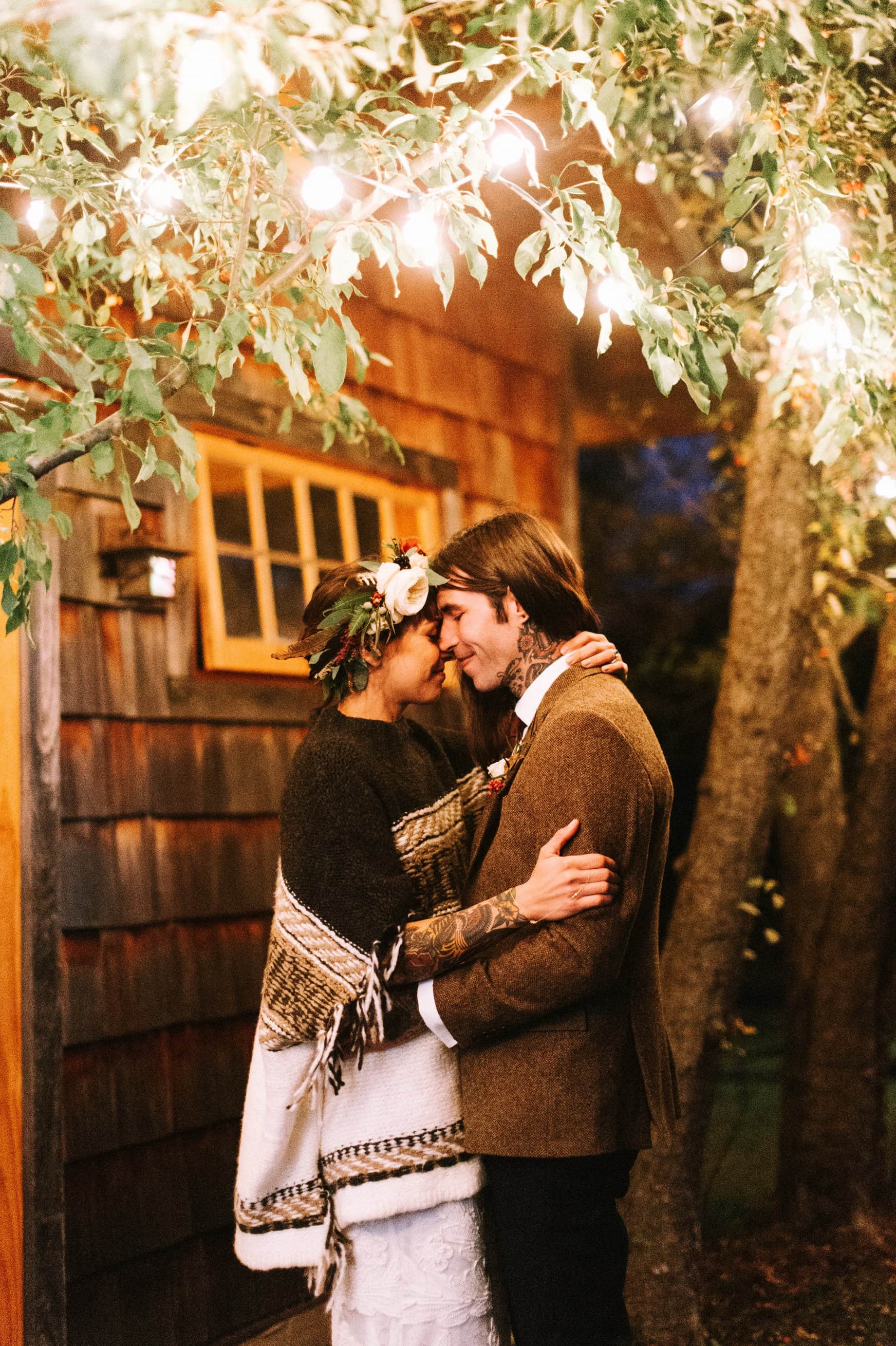 bride and groom share an emotional first dance