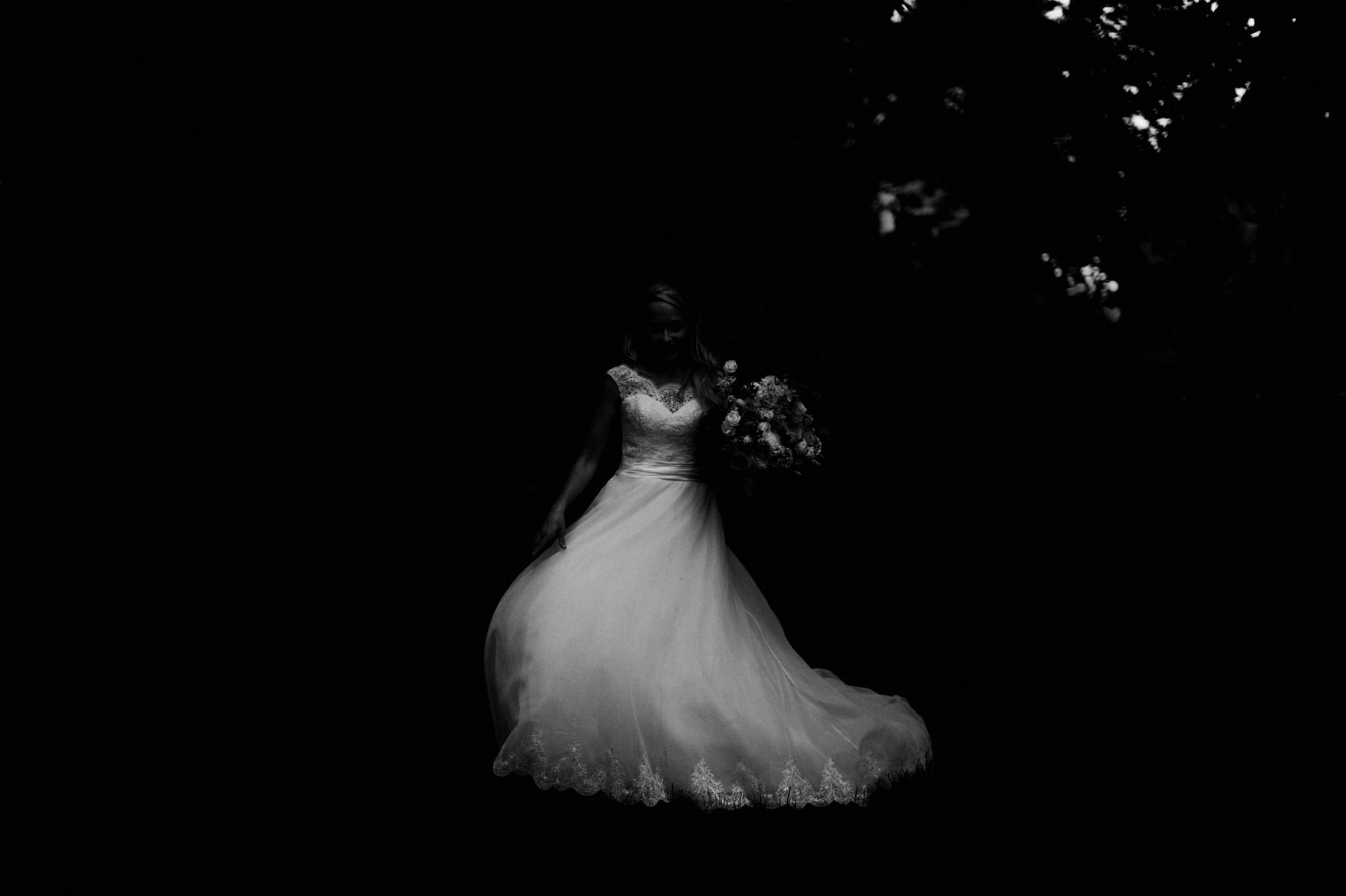 abstract wedding dress photograph