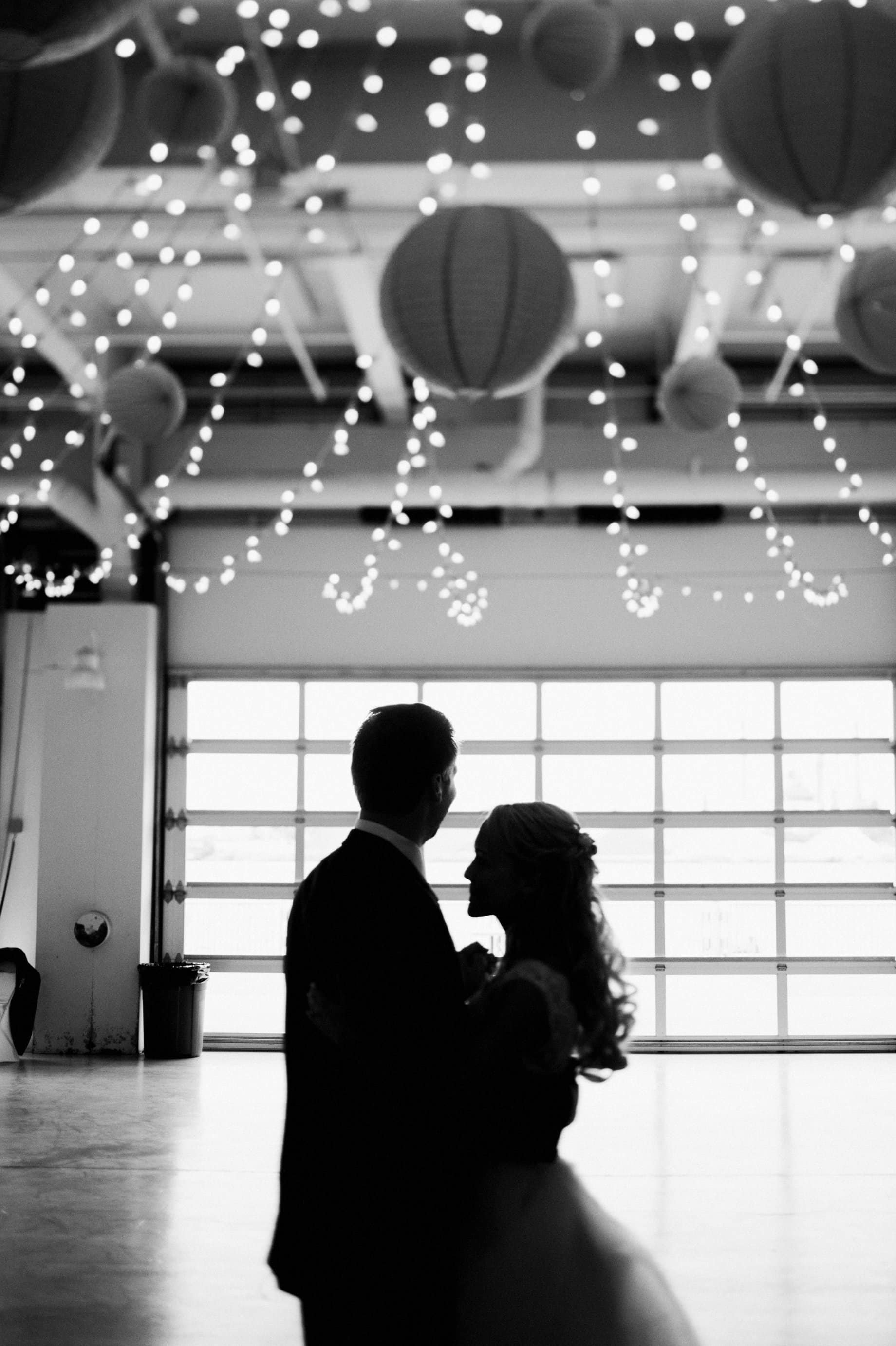 black and white first dance photography