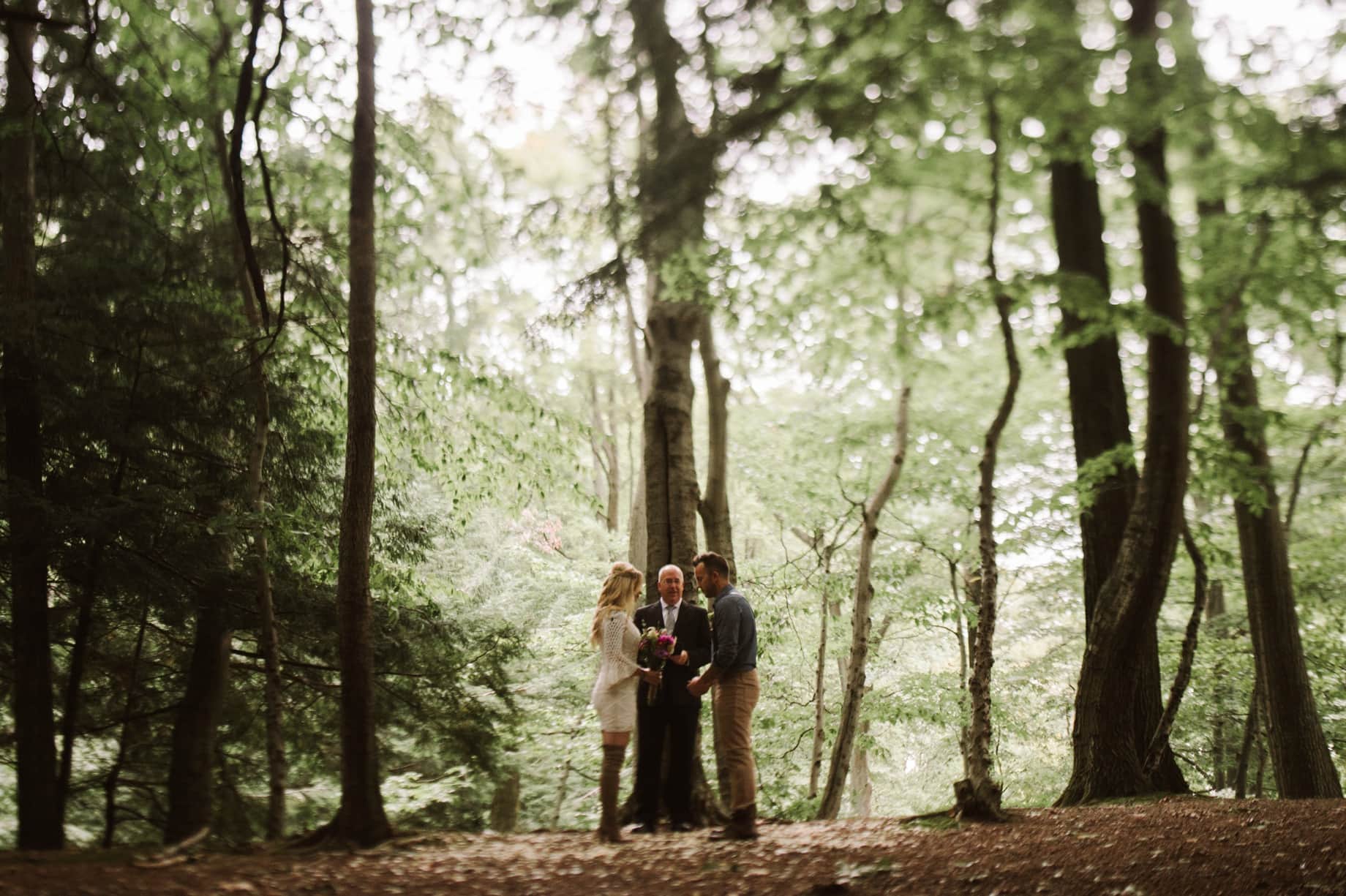 woodland elopement