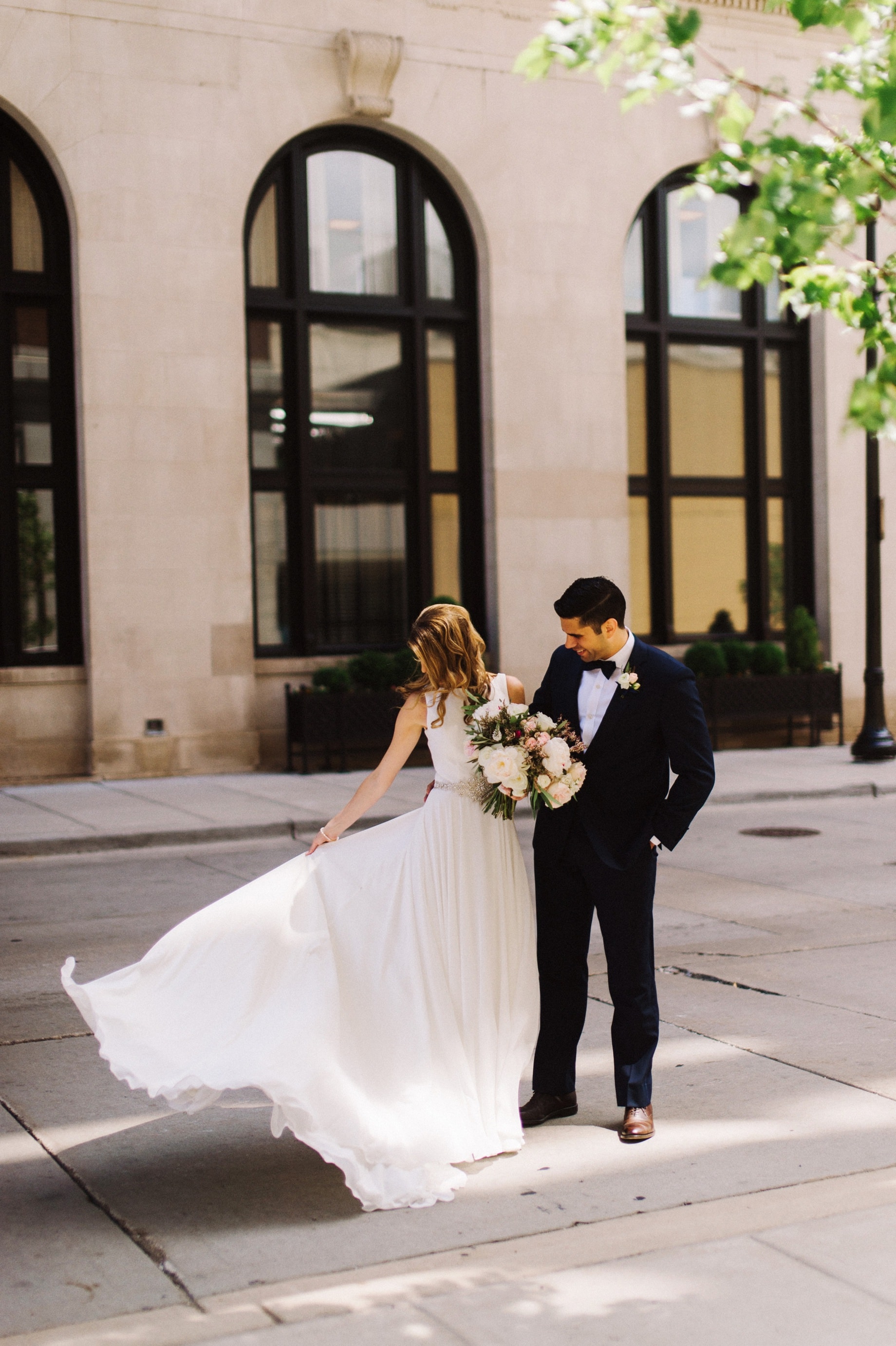 windy wedding day