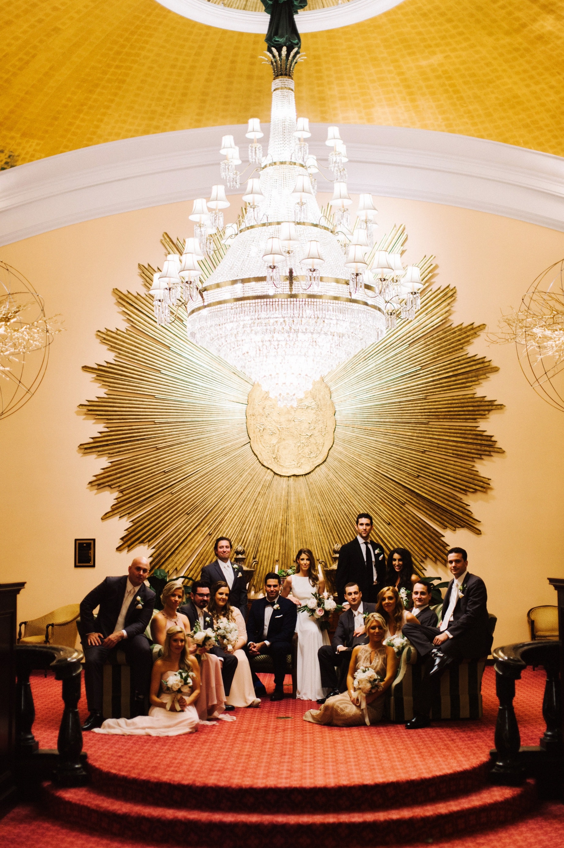 wedding photography in amway grand lobby