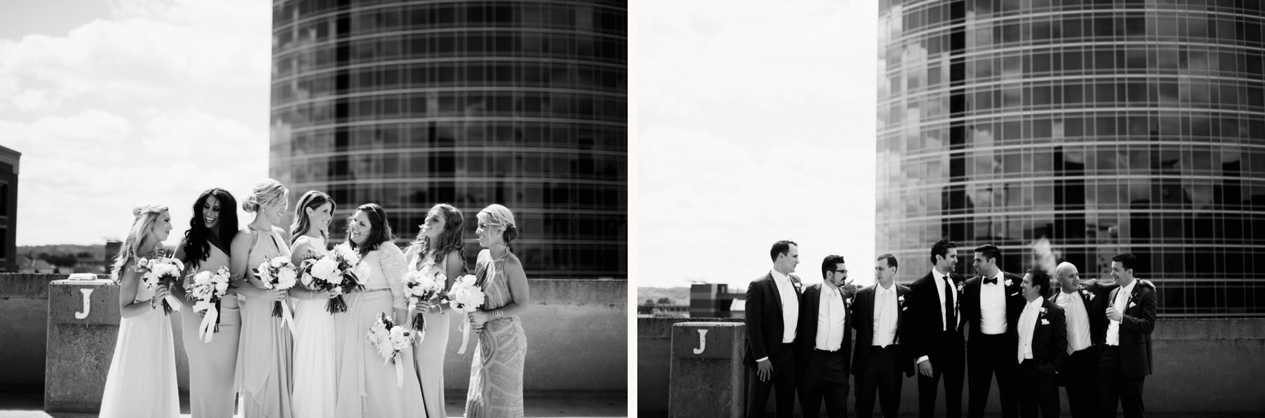 bridesmaids and groomsmen