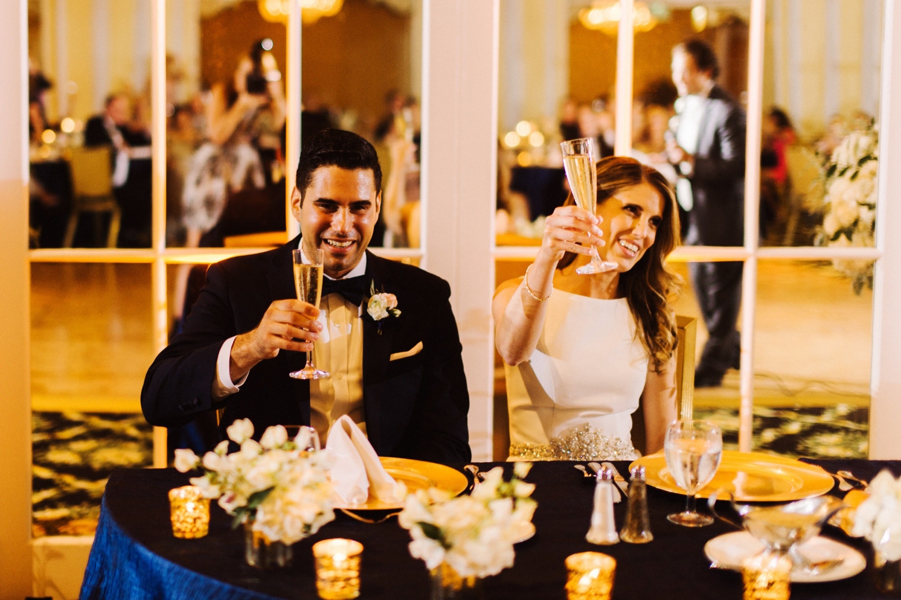 candid wedding toasts