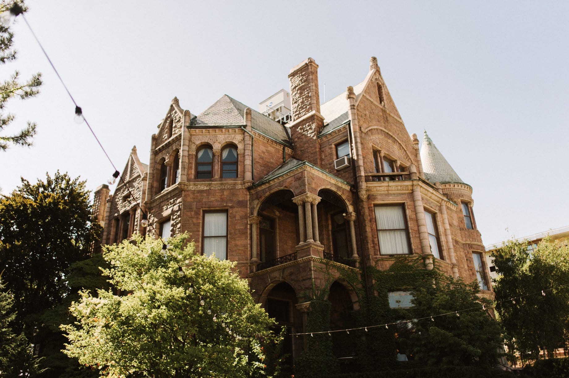 exterior of the Whitney in detroit Michigan