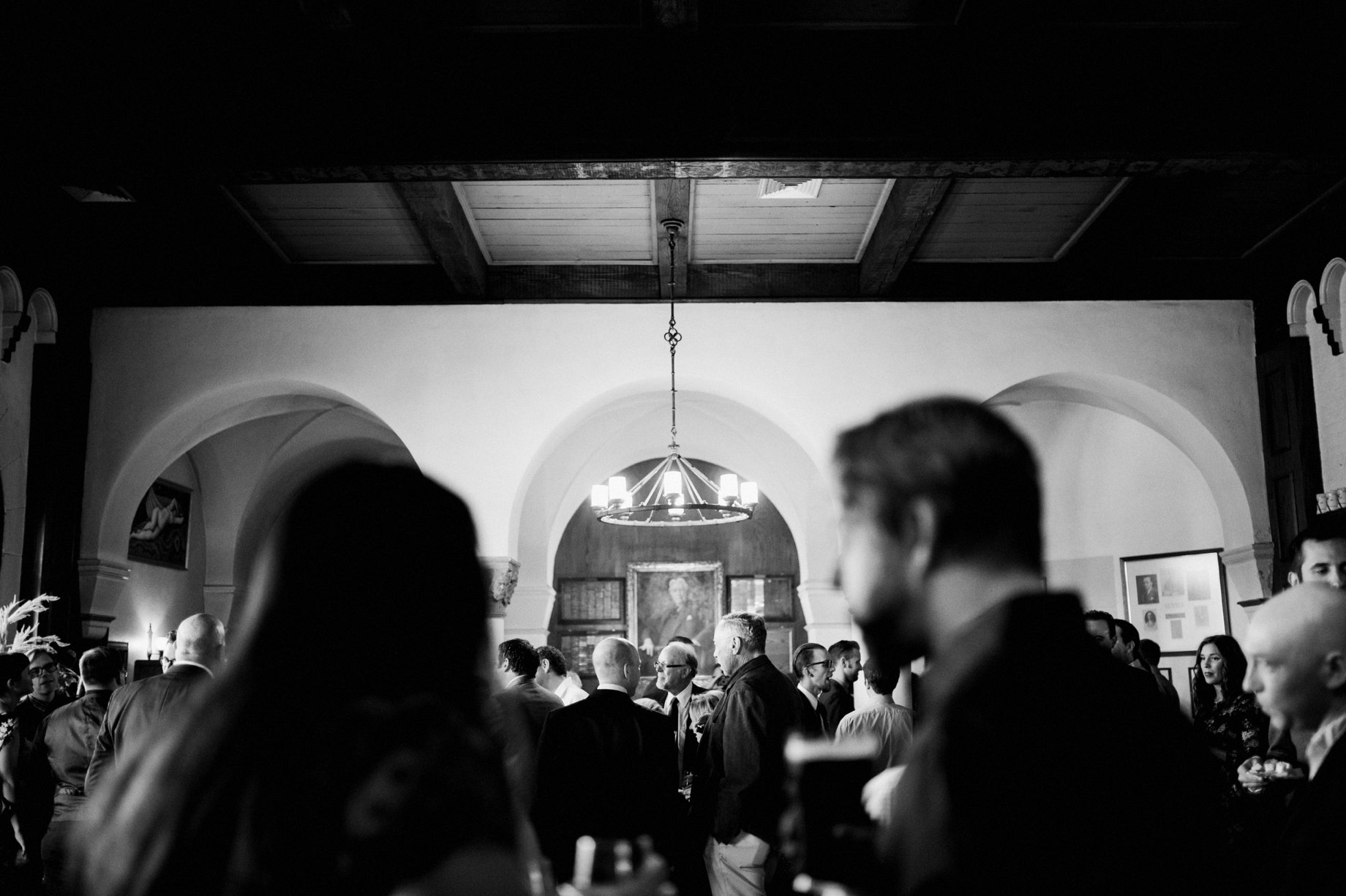 cocktail hour upstairs at an old detroit theater