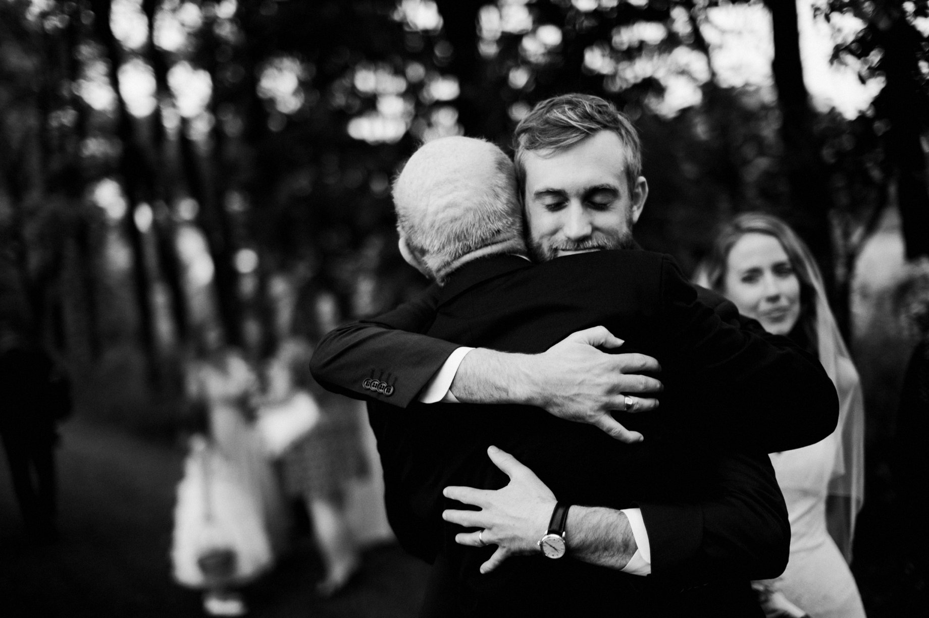 groom and his father on his wedding day