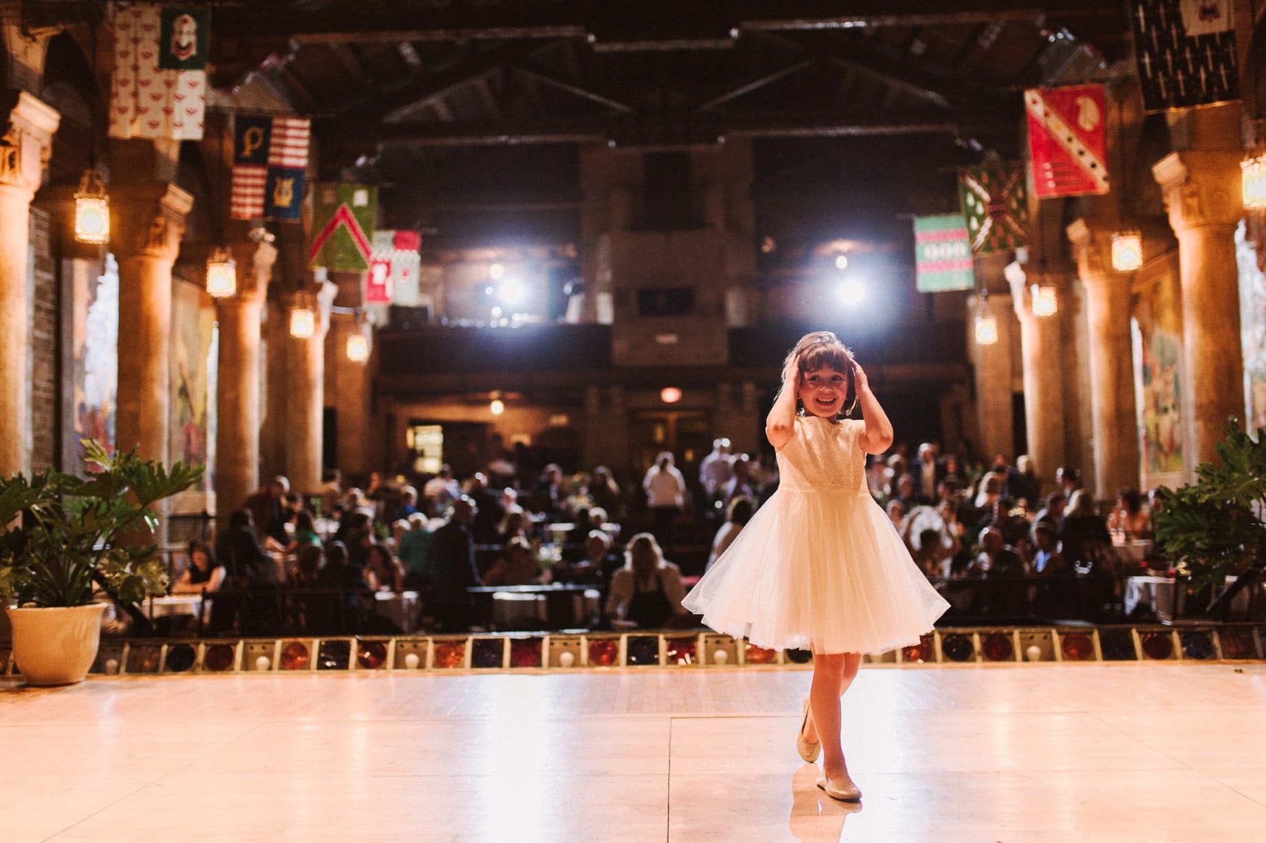 flower girl dancing