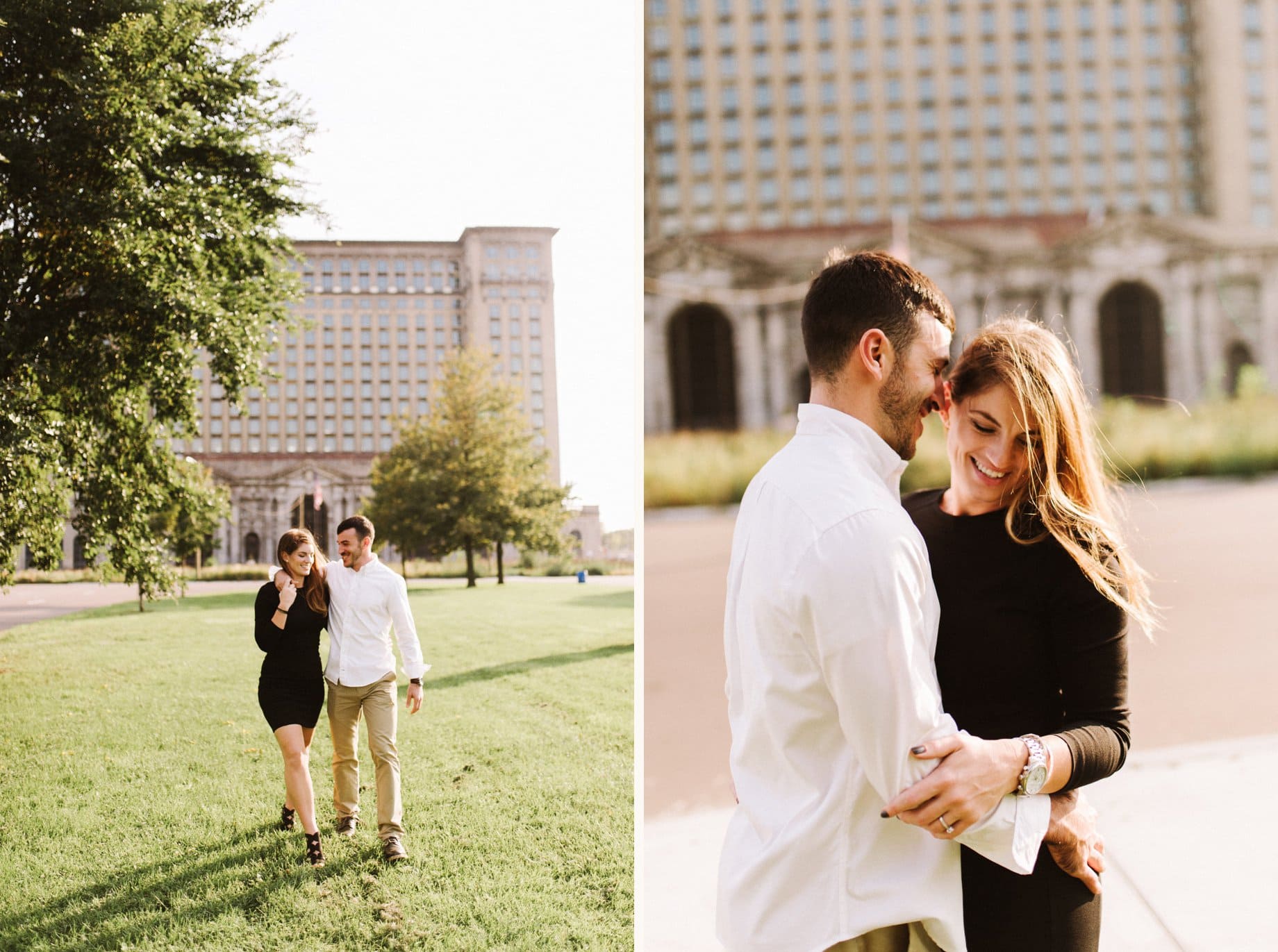 candid engagement photography in detroit