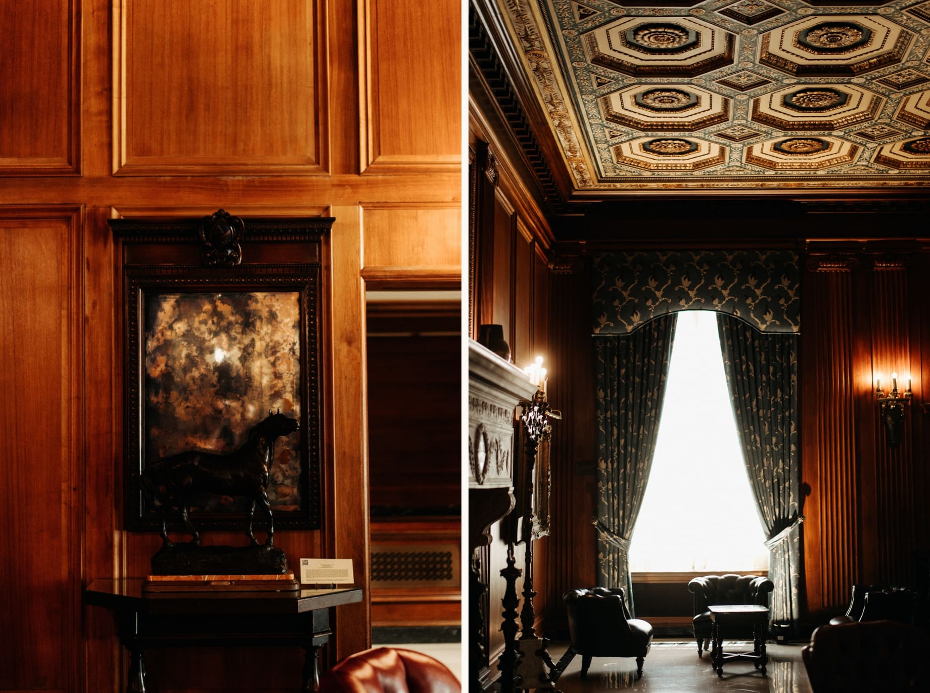 interior details of the detroit athletic club