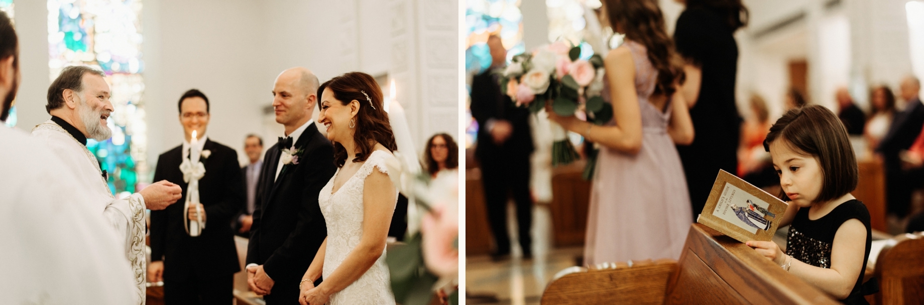 candid detroit wedding ceremony photography