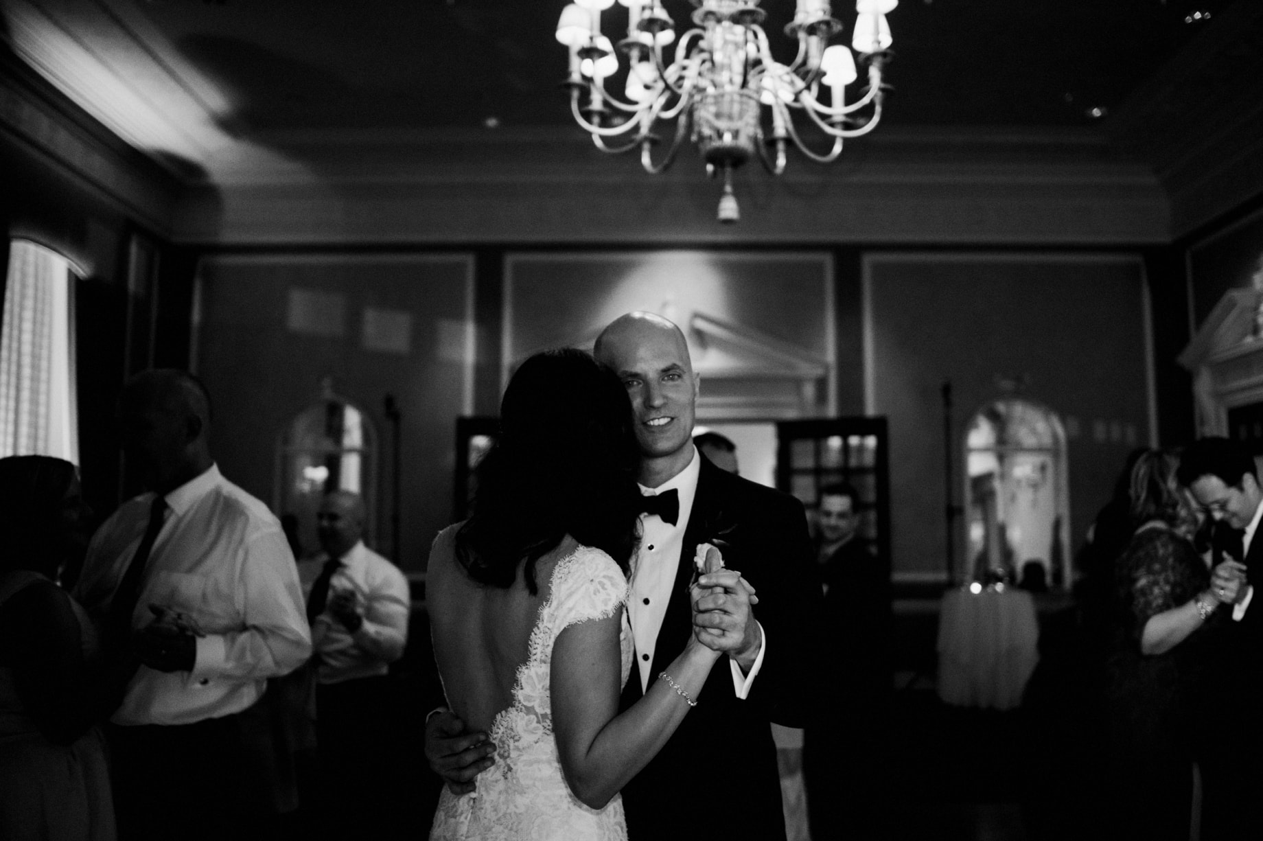 37a bride and groom sharing a dance