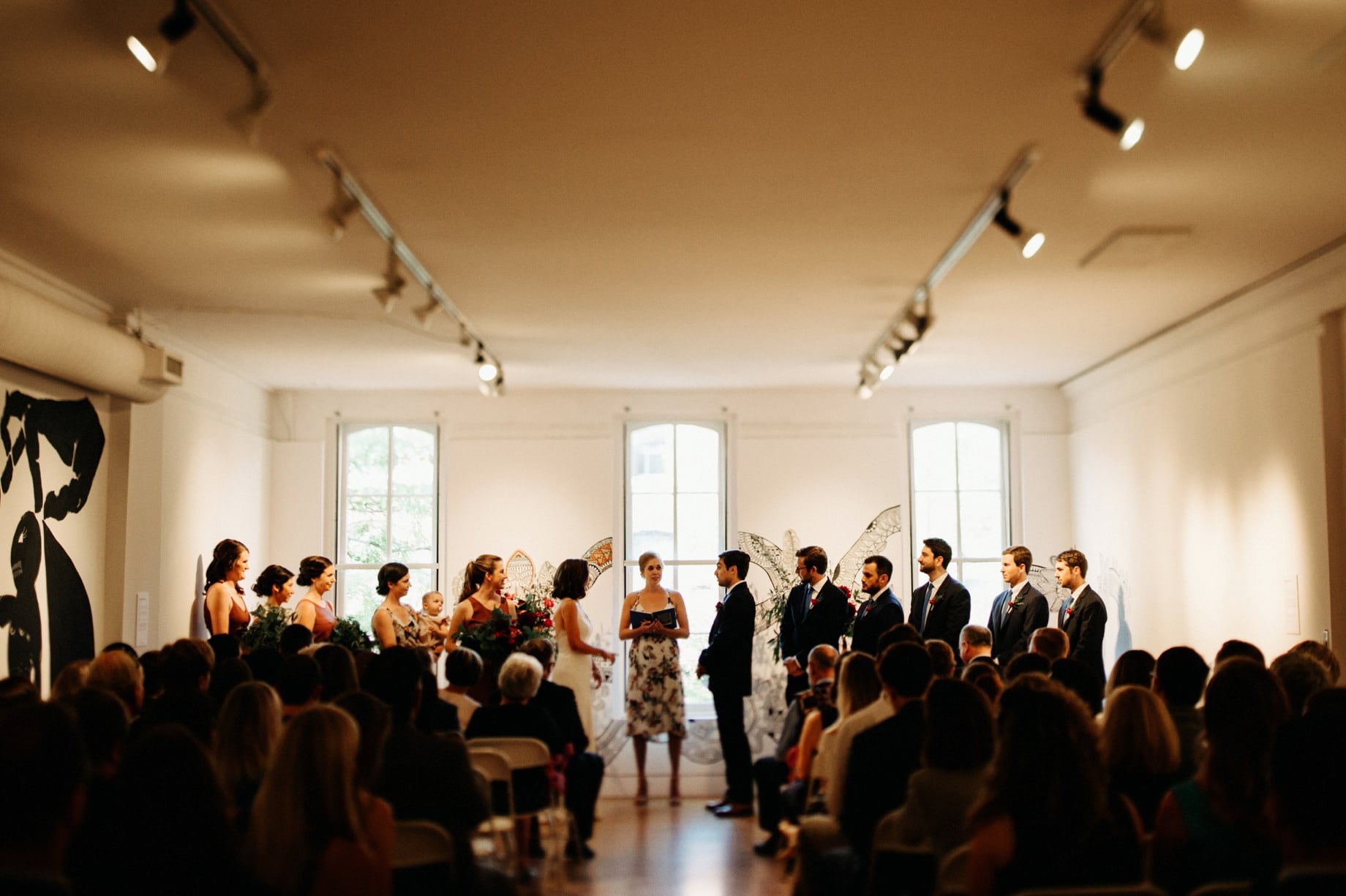 art gallery wedding in Ann Arbor