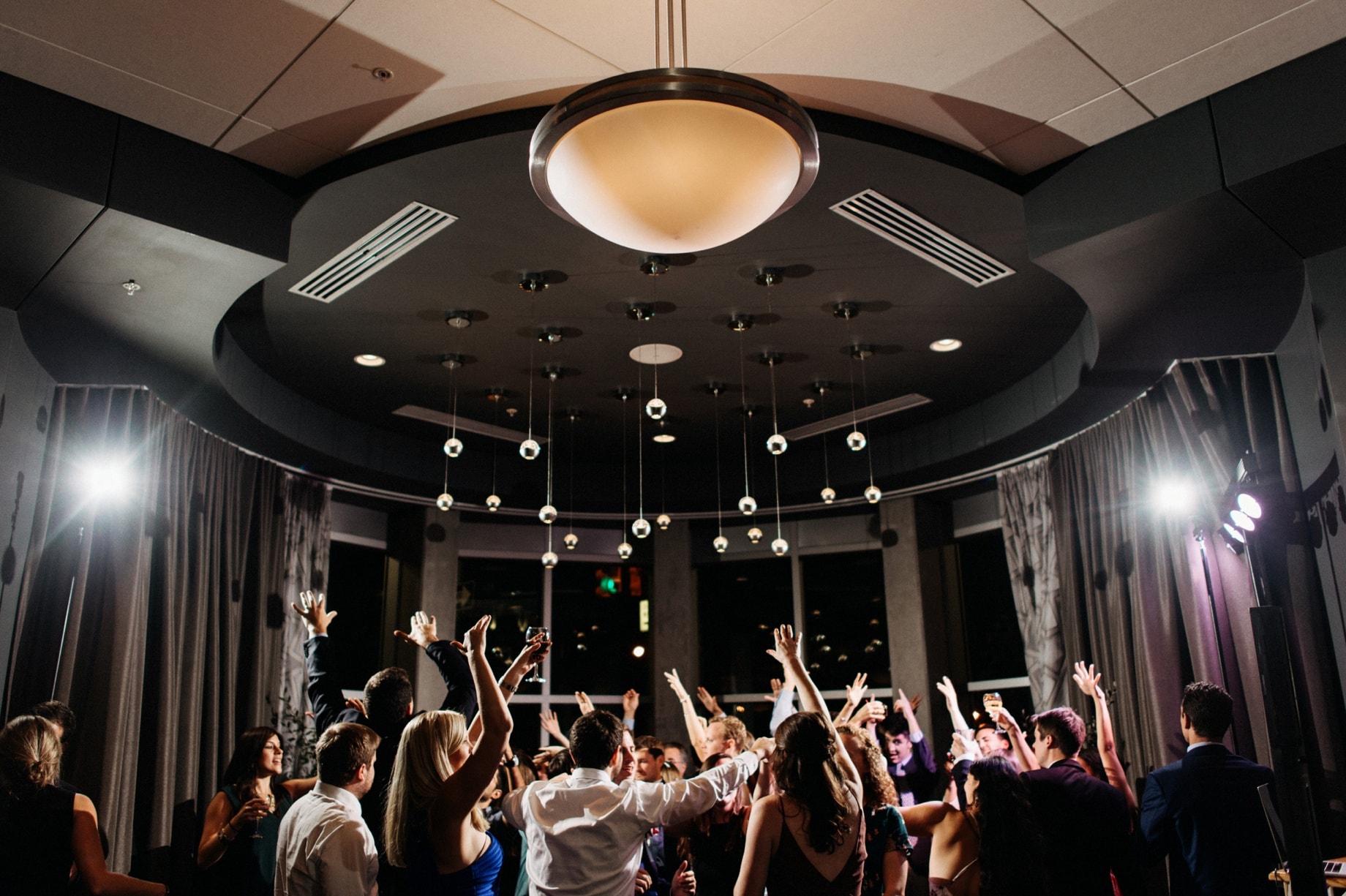 wedding guests dance the night away