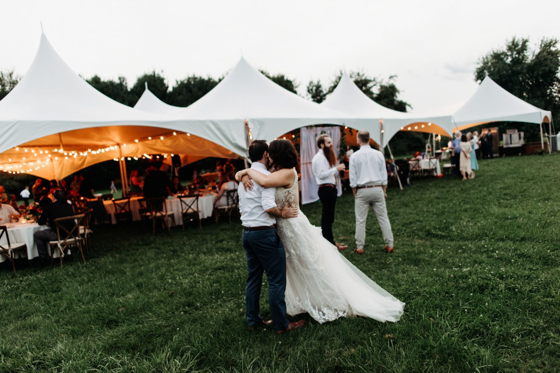 bride and groom candid moment