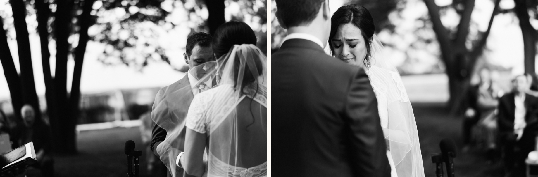 bride and groom sharing emotion vows