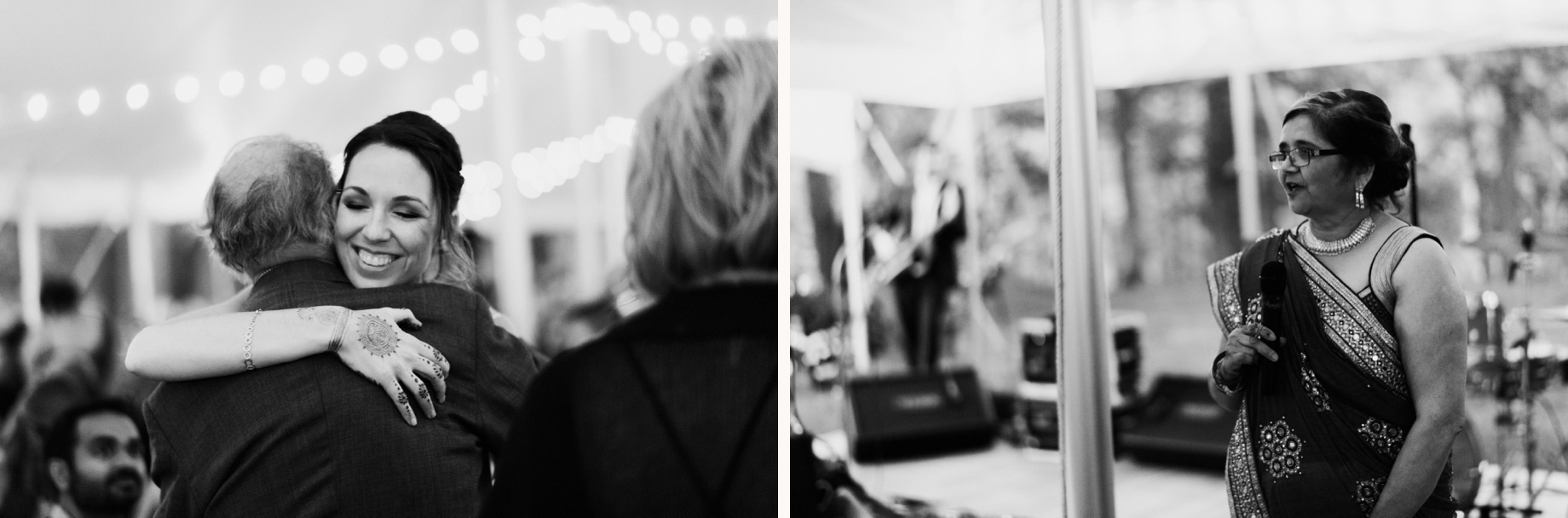 mother of the groom sharing a toast at a wedding