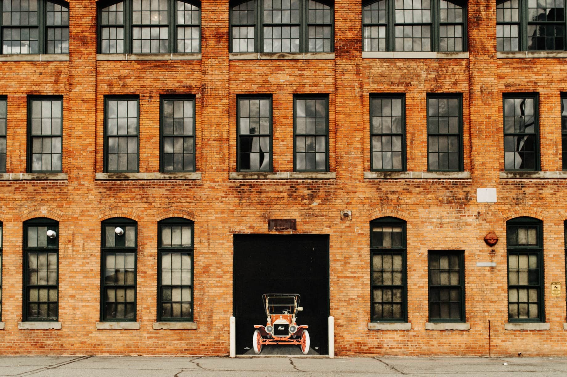 exterior photograph of the Ford Piquette Plant