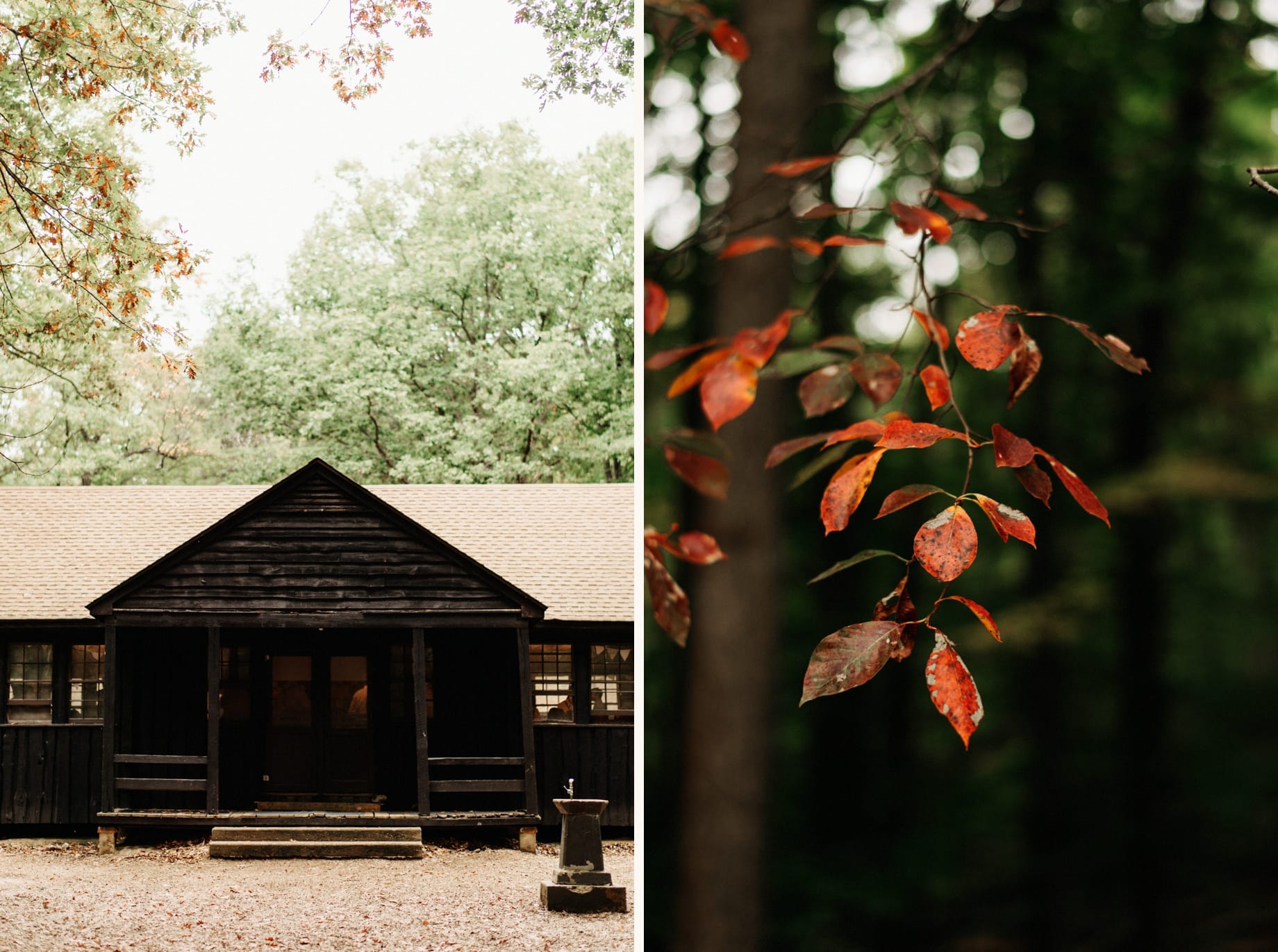 Exterior shots of outbuildings at Prince William Forest Park
