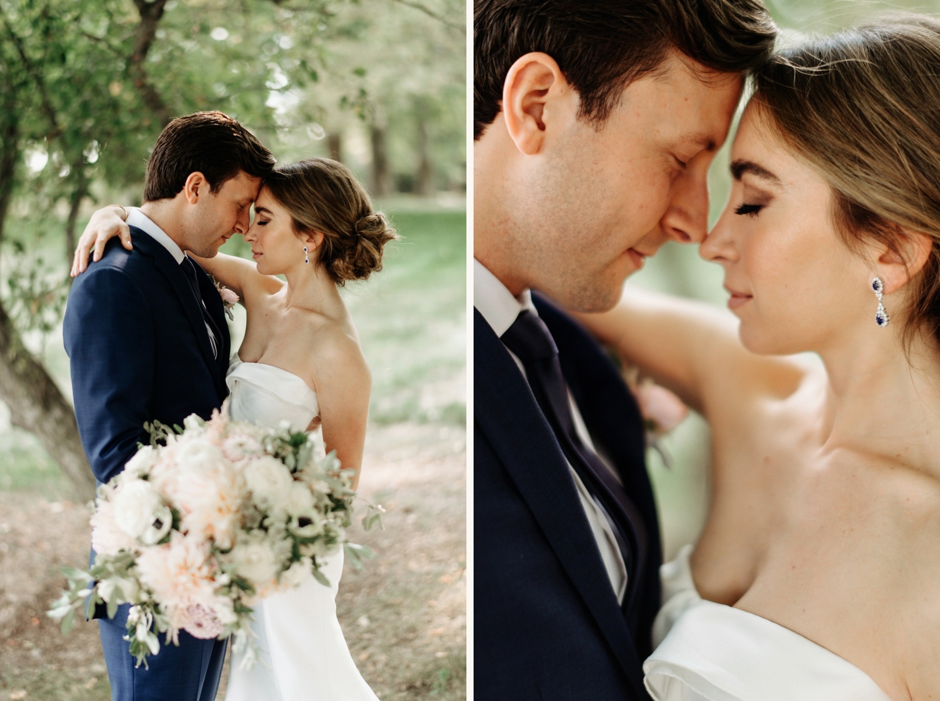 wedding portaits at cornman farms with florals by parsonage